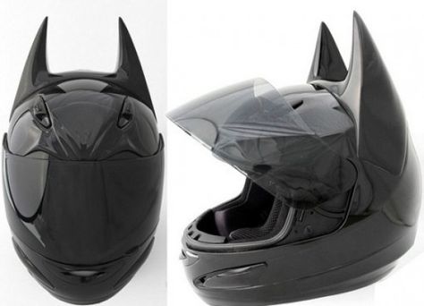 Top 10 Weird and Unusual Motorbike Helmets Batman Motorcycle Helmet, Custom Motorcycle Helmet, Batman Gifts, Black Batman, Motorbike Helmet, Motorcycle Style, Motorcycle Gear, Bike Helmet, Motorcycle Helmet