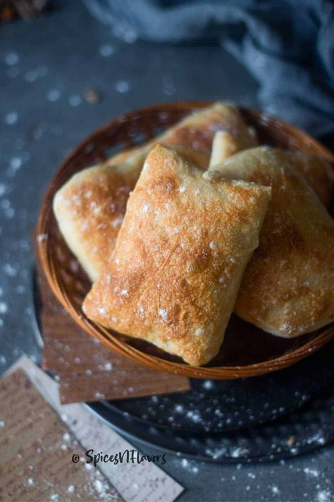 These no knead ciabatta rolls, also known as ciabatta buns is one of easiest ciabatta bread recipes you can make at home using just 4 simple ingredients! These easy homemade Ciabatta Rolls are so fluffy on the inside with a crunchy crust! Homemade Chibata Rolls, No Knead Ciabatta Bread, Ciabatta Bread Recipes, Homemade Ciabatta, Homemade Ciabatta Bread, Ciabatta Bread Recipe, Ciabatta Rolls, Rolls Recipe Easy, Ciabatta Roll