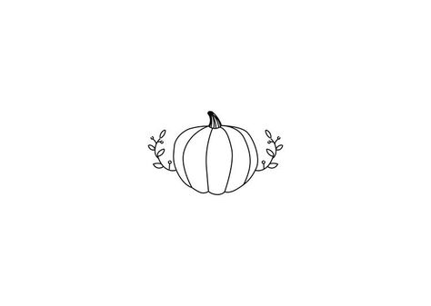 Tiny Pumpkin Tattoo, Small Pumpkin Tattoo, Pumpkin Tattoo Small Simple, Cute Pumpkin Tattoo, Tattoo Pumpkin, Leaf Design Logo, Vegan Tattoos, Fall Tattoo, Botanical Tattoo Design