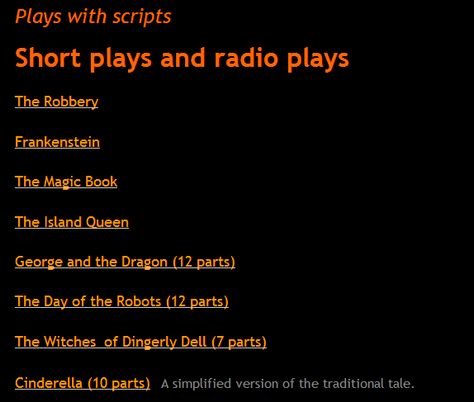 Plays with scripts- Short plays and radio plays (SOURCE: efltheatreclub.co.uk) Radio Drama Scripts, English Drama Script For Students, Radio Broadcasting Script Tagalog, Comedy Scripts, Readers Theater Scripts, Radio Drama, Short Play, Radio Play, Esl Classroom