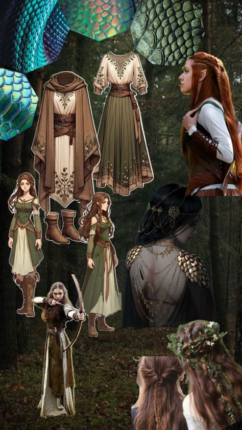 Female Druid Dnd, Elven Outfit, Druid Aesthetic, Female Druid, Druid Dnd, Outfit Aesthetic, Outfits Aesthetic