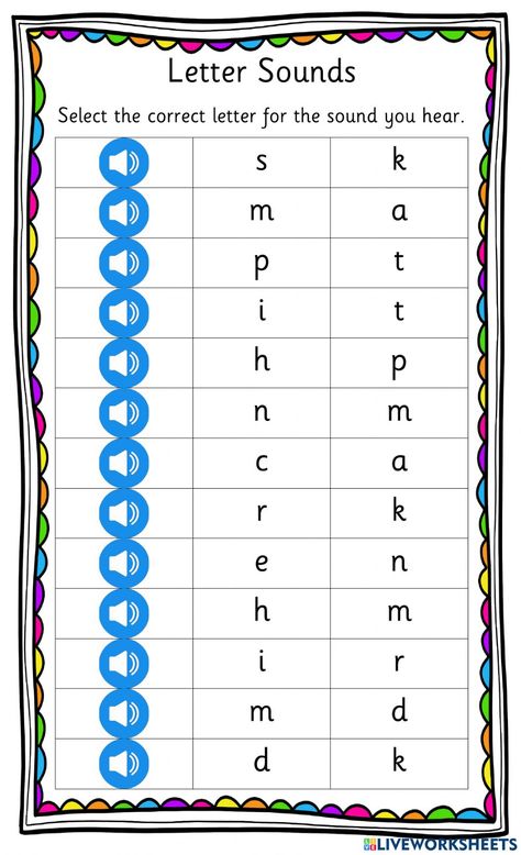 Phonemes online worksheet for Infant 1. You can do the exercises online or download the worksheet as pdf. Jolly Phonics Activities Worksheets Group 2, Jolly Phonics Worksheets Group 1, Jolly Phonics Group 1 Worksheet, Phonic Sounds Of Alphabets, Jolly Phonics Group 2, Jolly Phonics Order, Sounds Worksheet, Alphabet Sound, Kindergarten Phonics Activities