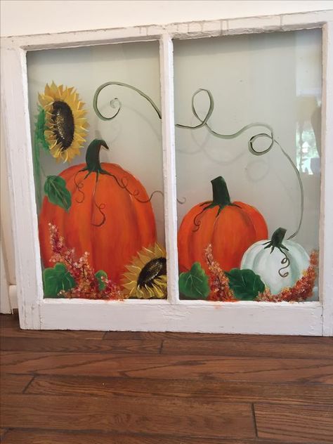 Pumpkin window. Fall Window Decorations Classroom, Pumpkin Window Painting, Autumn Window Art, Autumn Window Painting, Fall Window Painting Ideas, Halloween Window Painting Ideas, Window Painting Ideas, Painted Window Panes, Fall Window Painting