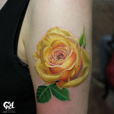 Yellow Roses Tattoo, Yellow Flower Tattoo, Yellow Rose Tattoo, Age Tattoo, Yellow Tattoo, Yellow Rose Tattoos, Skeleton Hand Tattoo, Disney Tattoo, Incredible Tattoos