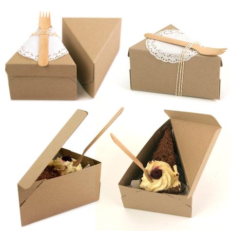 Cake slice boxes available from www.theprettybaker.co.nz Wedding Cake Slice Boxes, Cake Slice Packaging, Wedding Cake Slice, Cake Slice Boxes, Cake Boxes Packaging, Diy Wedding Food, Wedding Cake Boxes, Baking Packaging, Dessert Packaging