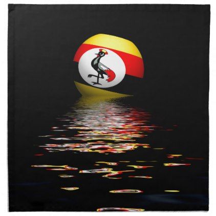 Ugandan flag sunrise cloth napkin - kitchen gifts diy ideas decor special unique individual customized Ugandan Flag, Best Flags, Flag Art, Custom Office, Cloth Napkin, Kitchen Gifts, Letterhead, Cloth Napkins, Gifts Diy