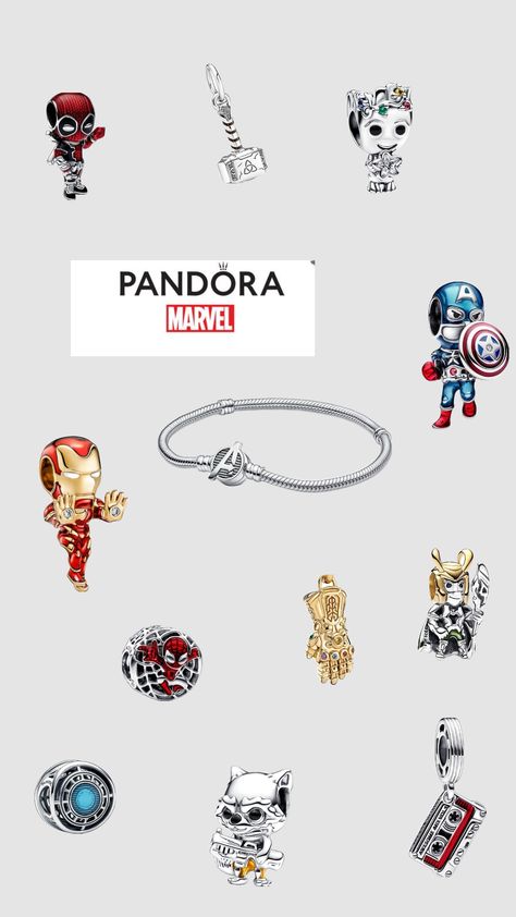 Marvel Pandora Bracelet Marvel Pandora Bracelet, Marvel Pandora, Pandora Marvel, Classy Jewelry, Pandora Bracelet, Marvel, Bracelet