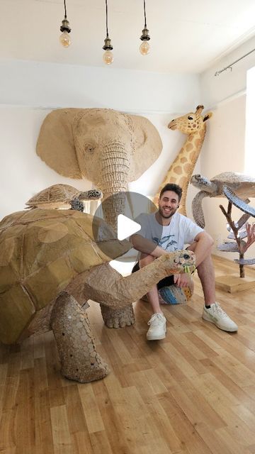 Josh Gluckstein, Art 2024, Cardboard Art, I Can't Wait, Seoul, New Home, New Homes, Elephant, Instagram