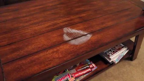 How to Remove Heat Stains Out of Wood Removing Stain From Wood, Clean Mattress Stains, Clean Mattress, Mattress Stains, Wood Heat, Household Help, Healthy Life Hacks, Stained Table, Home Garden Ideas