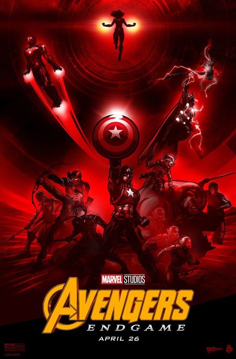 New Avengers: Endgame Poster By Paul Ainsworth Kapten Marvel, Avengers End Game, Marvel Fandom, Film Marvel, In Theaters Now, End Game, Carol Danvers, New Avengers, The End Game