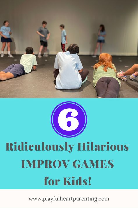 Improv Ideas Acting, Improv Activities For Kids, Drama Games Middle School, Skits For Kids To Perform, Drama Class Activities, Acting Games For Kids, Drama Activities For Kids, Improv Acting, Improv Games For Kids