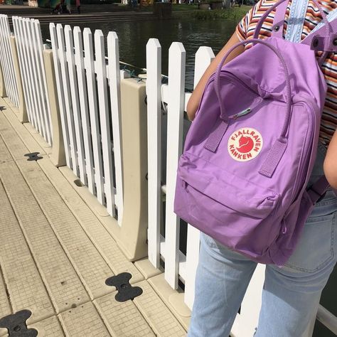 ☆ follow @peachysupremes on instagram ☆ on We Heart It Purple Kanken, Vsco Essentials, Yellow Kanken, Kanken Bag, Mochila Fjallraven Kanken, Carefree Fashion, Fjällräven Kånken, Expensive Bag, Backpack Outfit