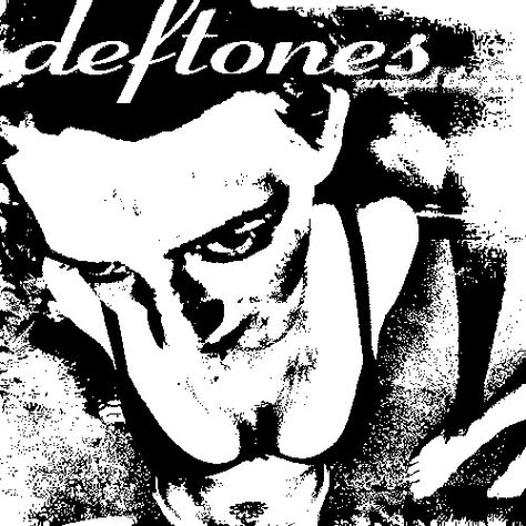 Deftones Silhouette, Deftones Stencil, Deftones Black And White, Deftones Around The Fur, Arte Hippy, Around The Fur, Y2k Art, Graphic Poster Art, Desenho Tattoo