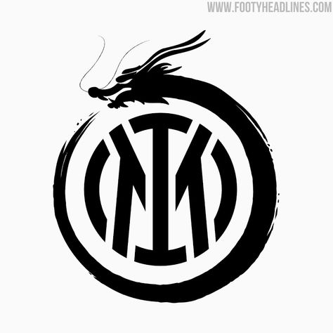 Missed Opportunity? Should Inter Milan Have Used the Dragon Logo Instead of the Regular Crest? - Footy Headlines Inter Logo, Inter Milan Logo, Case Wallpaper, Snake Logo, Dragon Logo, Team Wear, Inter Milan, Lunar New Year, Lunar New