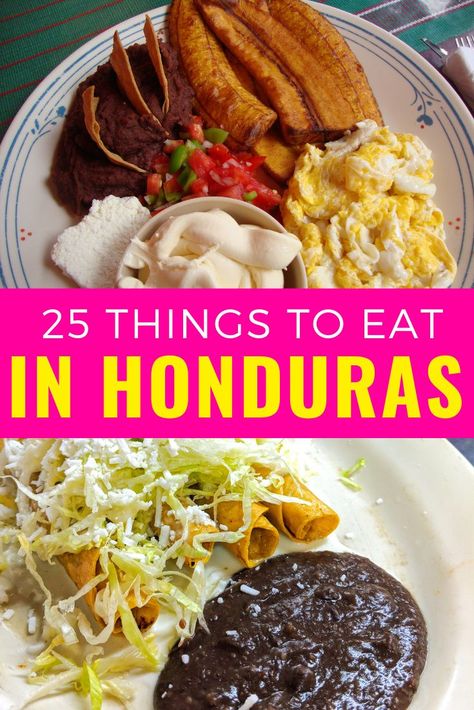 Pollo Tacos, Honduran Food, Central American Food, Honduras Food, Honduran Recipes, Drink Bucket, Cultural Food, Latin American Food, Around The World Food