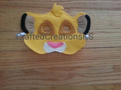 Simba Mask Lion King Simba costume Lion King by CraftedCreationsKS, $7.00 Lion King Mask, Simba Costume, Lion King Play, King Mask, Costume Lion, Lion King Costume, Homecoming Floats, Lion King Musical, Lion King Party