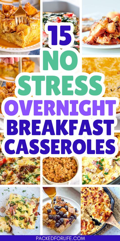 15 No Stress Overnight Breakfast Casseroles. With pics of casseroles with hashbrowns, ham and egg, cheesy bacon, and eggs benedict casseroles, french toast casseroles. Overnight Breakfast Casseroles, Make Ahead Breakfast Ideas, Ideas For Brunch, Brunch Casserole Recipes, Breakfast Casserole Recipes, Christmas Breakfast Casserole, Outdoor Christmas Decoration Ideas, Vegetarian Brunch, Easy Breakfast Casserole