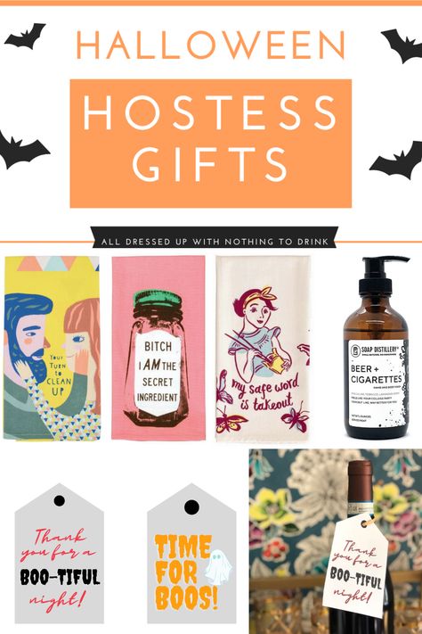 Halloween Hostess Gift Ideas Halloween Hostess Gift Ideas, Halloween Party Host Gift, Halloween Party Hostess Gift, Halloween Hostess Gifts, Diy Hostess Gifts, Halloween Party Host, Hostess Gift Ideas, Pumpkin Carving Party, Halloween House Party