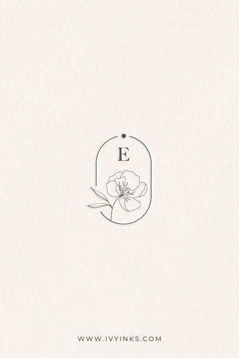 Fine Art Logo Design, Oval Logo Design Ideas, Flower Logos Ideas, Floral Design Branding, Floral Logo Design Ideas Brand Identity, Floral Logo Design Ideas Flower, Cottage Core Logo, Fine Art Branding, Flower Branding Design