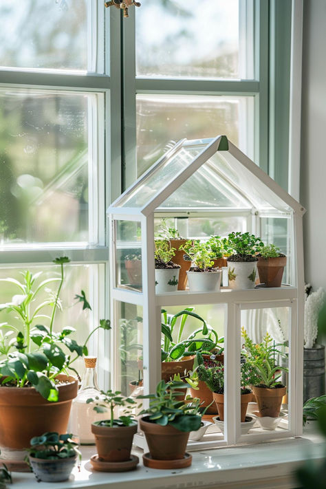 30 Greenhouse Ideas: Creative Designs for Your Home Garden Hult Prize, Greenhouse Cabinet, Beautiful Greenhouse, Outdoor Greenhouse, Indoor Greenhouse, Greenhouse Ideas, Home Greenhouse, Container Gardening Flowers, Greenhouse Growing