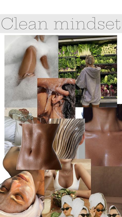 Clean girl mindset Healthy Clean Aesthetic, Clean Model Aesthetic, Healthy Clean Lifestyle Aesthetic, Clean Girl Aesthetic Mood Board, Minimalism Lifestyle Aesthetic, Clean Healthy Girl Aesthetic, Clean Home Aesthetic Vision Board, 2025 Clean Girl, Clean Girl Mindset