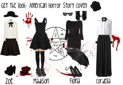 Who wants to dress up like the Coven from AHS from season 3 with me for Halloween? Ahs Coven Madison, American Horror Story Costumes, Coven Fashion, Teen Diy, Ahs Coven, American Horror Stories, American Horror Story Coven, Character Inspired Outfits, Witch Fashion