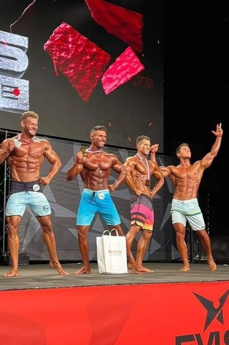 At a mens physique competition. Victor Zetocha at right Male Muscle Reference, Winner Post, Men Physique, Muscle Reference, Mens Physique, Physique Competition, Best Bodybuilder, Male Muscle, Gym Guys