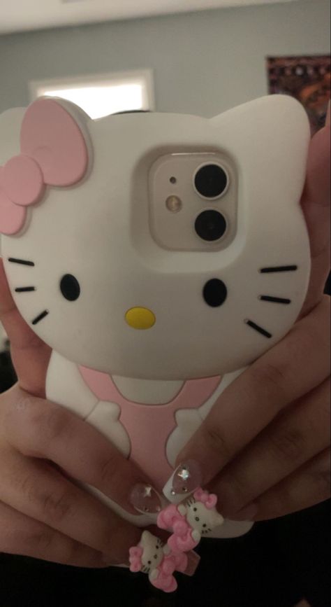 Hello Kitty Room Decor, Hello Kitty Phone Case, Kitty Nails, Hello Kitty Rooms, Cats Case, Hello Kitty Aesthetic, Hello Kitty Accessories, Pretty Iphone Cases, Pink Hello Kitty