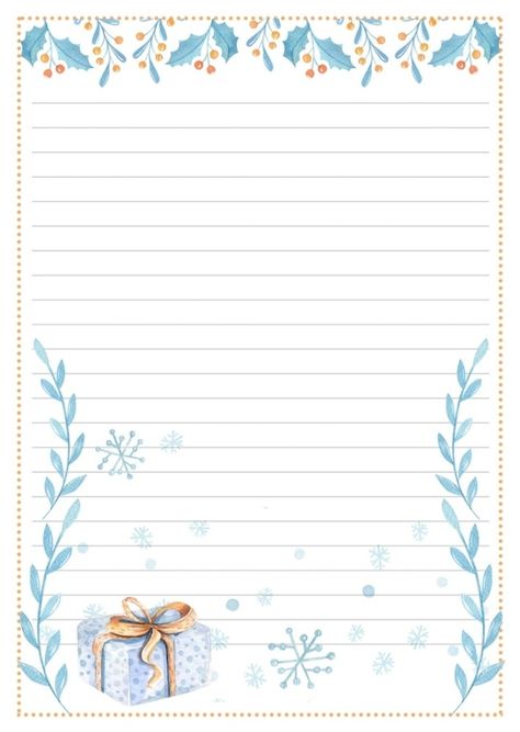 Christmas Stationary Printable, Christmas Stationary, Stationary Printable, Writing Paper Printable Stationery, Free Printable Stationery, Writing Paper Printable, Art Journal Therapy, Swag Cartoon, Christmas Planner