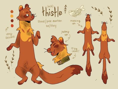 Weasel Character Design, Anthro Anatomy, Pine Marten, Animation Design, Warrior Cats, Drawing Reference Poses, Ferret, Creature Art, Pretty Art