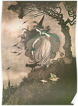 Ida Rentoul Outhwaite, Imprimibles Halloween, Witch Girl, Elves And Fairies, Grimm Fairy Tales, Vintage Witch, Vintage Fairies, Halloween Illustration, Halloween Vintage