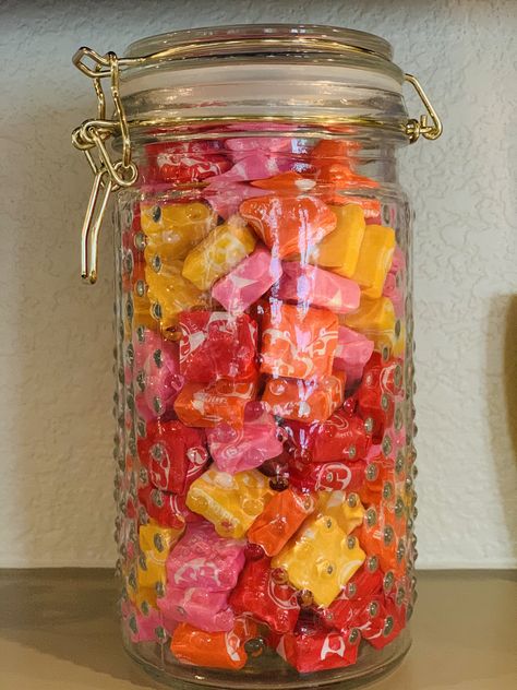 Can you guess how many Starburst are in the jar? Comment below your guess. The closest person to the correct number will win a $25 e-gift card!💸 The deadline to send in your guess is Friday, March 27th. The winner will be announced next Friday. Best of luck!!🌟🌈🌟 Candy Count Jar Guessing Games, Guess The Amount Of Candy In The Jar, Guess How Many Candies In The Jar, Guess How Many In A Jar, Guessing Games Jar, Guessing Jar Ideas, Candy Jar Guessing Game, Guessing Jar, Work Appreciation