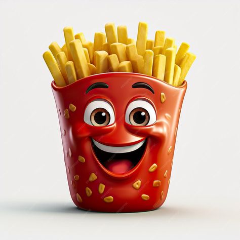 Premium AI Image | french fries 3d icon transparent background French Fries Images, Icon Transparent Background, Icon Transparent, Cartoon Food, 3d Icons, French Fries, Brand Packaging, Image Hd, High Quality Images