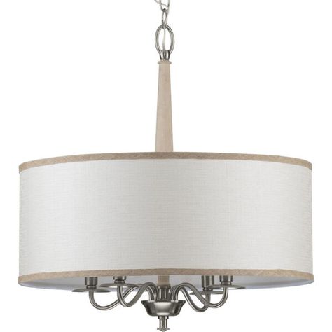 Shop Bellacor for Durrell Brushed Nickel 21-Inch Four-Light Pendant by Progress Lighting and other Pendant Lighting for your home. Free shipping on most lighting, furniture and decor every day. Coastal Chandelier, Brushed Nickel Chandelier, Nickel Chandelier, Progress Lighting, Drum Chandelier, Sailing Outfit, Drum Pendant, Candle Styling, Light Bulb Types