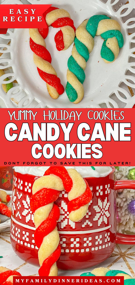 Candy cane cookies Candy Cane Cookies Easy, Christmas Candy And Cookies, Candy Cane Sugar Cookies Decorated, Christmas Cookies Candy Cane, Sunset Cookies, Sugar Cookie Candy Cane, Candy Cane Christmas Cookies, Candy Cane Cookies Recipe, Banana Bread Honey