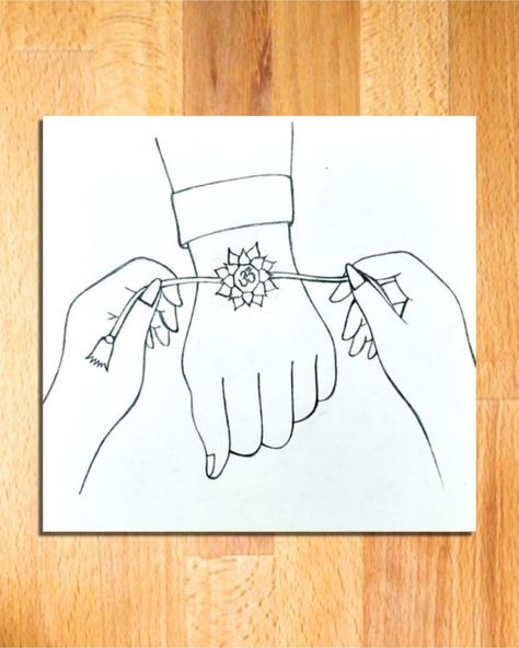 Rakshabandhan Special Drawing | How to Draw Rakshabandhan Drawing Step by Step Rakshabandhan Painting, Rakshabandhan Drawing, Rakhi Drawing, Rakhi Cards, Drawing Step By Step, Fabric Painting On Clothes, Drawing Step, Happy Rakshabandhan