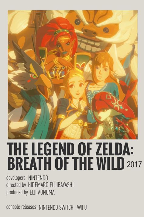 Video Game Polaroid Poster, Video Game Minimalist Poster, Game Polaroid Poster, Botw Poster, Prey Video Game, Breath Of The Wild Poster, Video Games Poster, Legend Of Zelda Botw, Zelda Poster