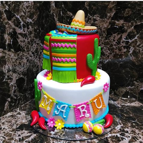 Mexican Themed Cakes, Fiesta Party Decor, Mexican Theme Baby Shower, Fiesta First Birthday, Mexican Cake, Taco Twosday, Mexican Baby Shower, Mexican Birthday Parties, Fiesta Cake