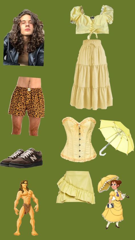 Tarzan And Jane Costumes, Tarzan Costume, Jane From Tarzan, Jane Costume, Simple Halloween Costume, Tarzan And Jane, Easy Halloween Costumes, Tarzan, Easy Halloween