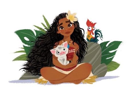 moana, pua, and hei hei  on We Heart It Disney Moana Art, Moana Pua, Animation Disney, Images Disney, Disney Nerd, Walt Disney Animation, Disney Moana, Disney Princess Art, Princess Art