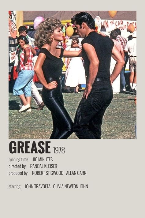 Minimalist Polaroid Poster, Grease Movie, Indie Movie Posters, Film Vintage, Iconic Movie Posters, Movie Card, Film Posters Minimalist, Film Poster Design, Polaroid Poster