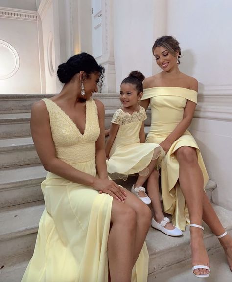 Bridesmaid Skirt And Top, Bridal Party Looks, Yellow Flower Girl Dresses, With Bridesmaid, Girls Yellow Dress, Yellow Bridesmaid, Bridesmaid Skirts, Yellow Bridesmaid Dresses, Beautiful Bridesmaid Dresses