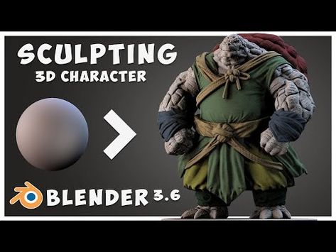 (37) Master 3d Sculpting In Blender: A Step-by-step Character Creation Tutorial! - YouTube Blender 3d Sculpting, 3d Blender Tutorials, Blender 3d Tutorial, Blender Sculpting, Blender Character Modeling, Sculpting Tutorials, 3d Sculpting, Photorealistic Rendering, 3d Modeling Tutorial