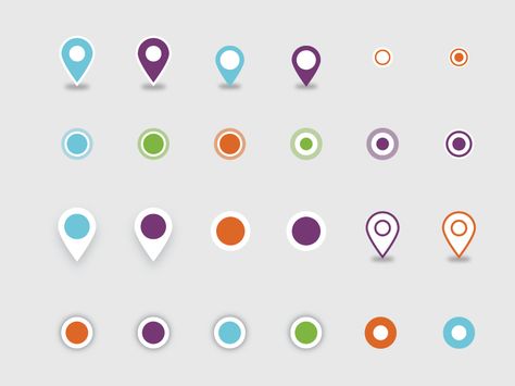 Map Markers Exporation Map Pins, Marker Icon, Map Layout, Icon Set Design, Map Marker, Location Icon, Pin Map, Ui Elements, Map Design