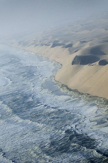 Chobe National Park, Namib Desert, Sand Dunes, The Atlantic, The Sand, Ocean Waves, Aerial View, Amazing Nature, Natural Wonders