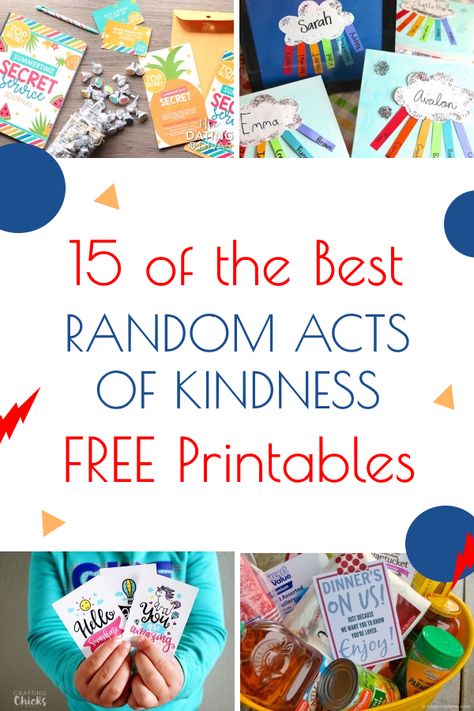 Random Acts of Kindness Every Day at LifeInTheNerddom.com Raok Ideas Free Printables, Random Acts Of Kindness For Teachers, Random Acts Of Kindness Gift Ideas, Random Acts Of Kindness Ideas Community, Secret Acts Of Kindness Ideas, Spread Kindness Gifts, Random Act Of Crochet Kindness Tags, Kindness Ideas For Adults, Random Acts Of Crochet Kindness Tags