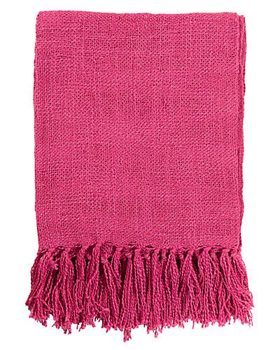 Check out this incredible steal on Gilt. Pink Throw Blanket, Fringe Throw, Textured Bedding, Pink Throw, Pink Throws, Pink Blanket, Bedding Blankets, Cotton Throw Blanket, Pink Acrylics