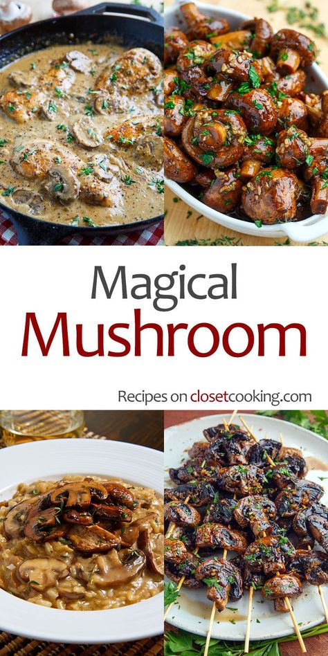 Easy Mushroom Recipes, Mushroom Side Dishes, Magical Mushroom, Mushroom Dish, Magic Mushroom, Easy Cooking Recipes, Slow Cooking, Veggie Dishes, Mushroom Recipes