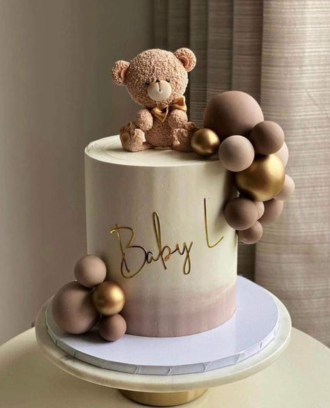 Baby Shower Oso, Teddy Bear Cake, Pastel Baby Shower, Teddy Bear Cakes, Baby Q, Baby Shawer, Baby L, Bear Cakes, Baby Fever