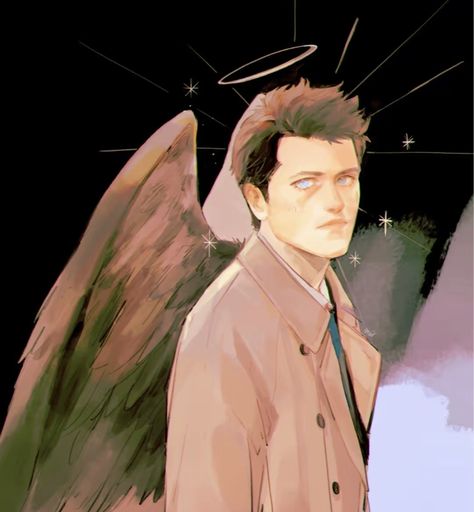 Castiel Fanart, Castiel Angel, Castiel Supernatural, Supernatural Fan Art, Supernatural Art, Supernatural Pictures, Supernatural Destiel, Supernatural Memes, Supernatural Fans